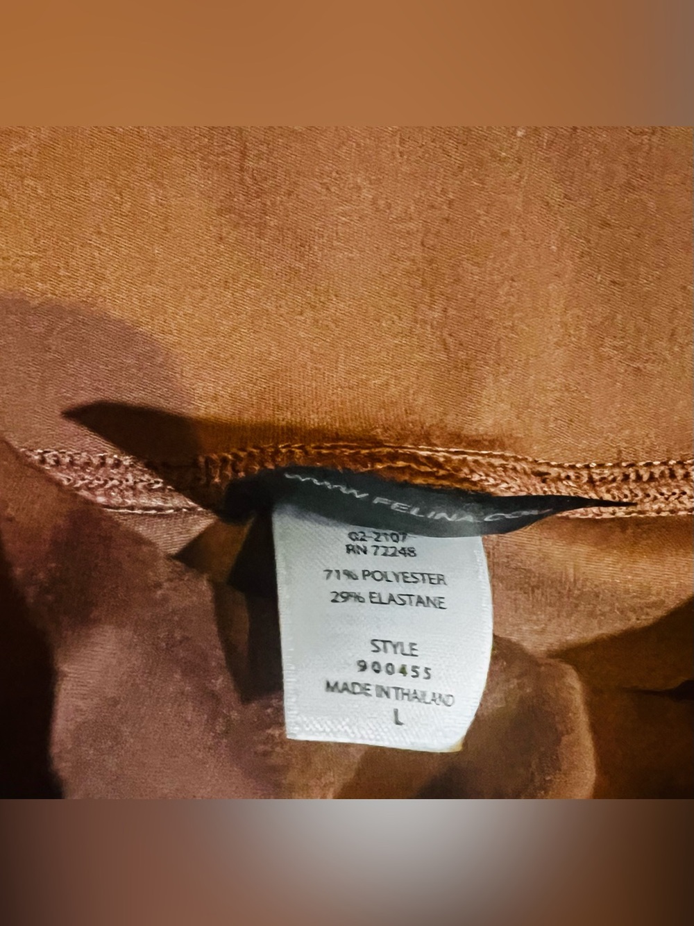 Felina Brown Stretch Ponte Leggings - Picture 4 of 4